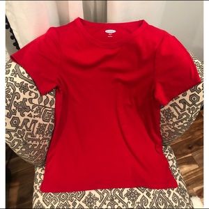 Old Navy Red Slim Fit T-shirt - Sz L